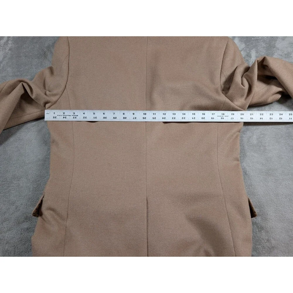 Lauren Ralph Lauren Black Label Blazer 36R Tan Wool Silk Cashmere Coat - Picture 10 of 11